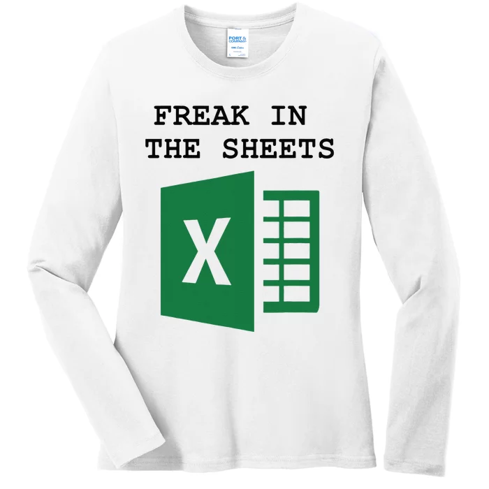 Freak In The Excel Sheets Ladies Long Sleeve Shirt