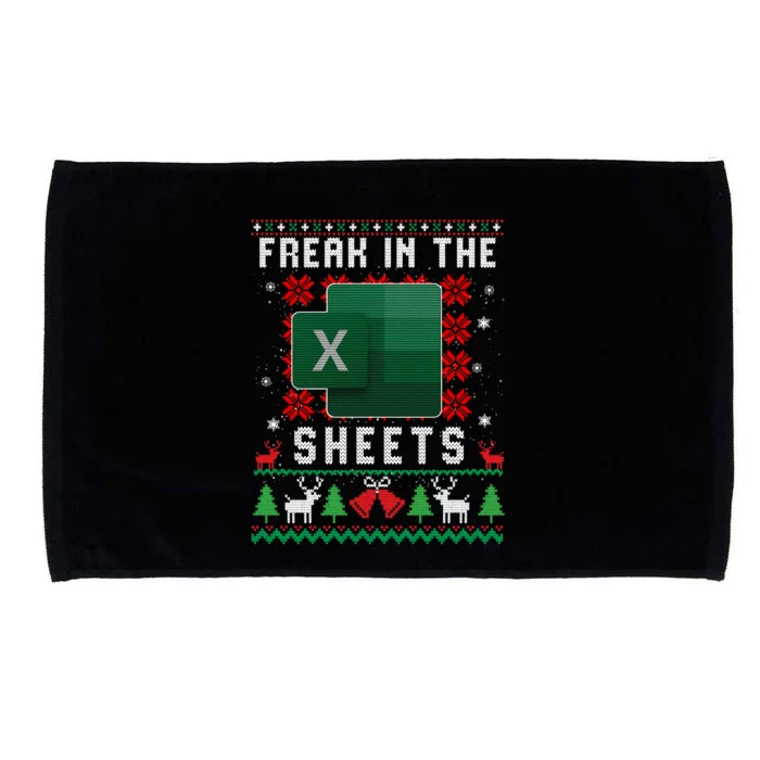 Freak In The Sheets Excel Ugly Christmas Sweater Microfiber Hand Towel