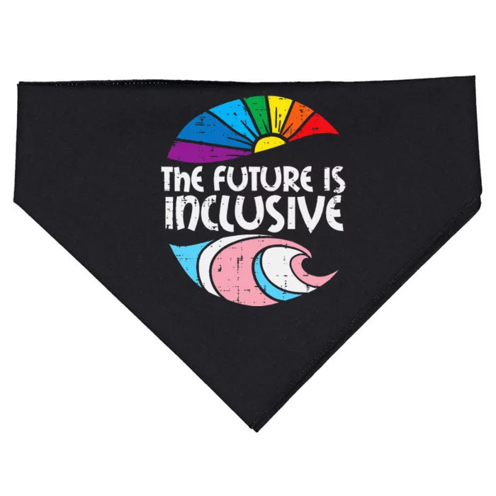 Future Inclusive Tran Pride Lgbt USA-Made Doggie Bandana