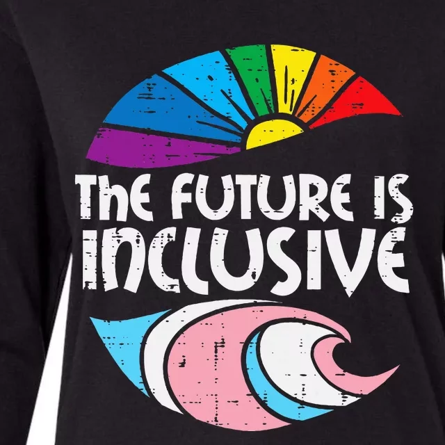 Future Inclusive Tran Pride Lgbt Womens Cotton Relaxed Long Sleeve T-Shirt