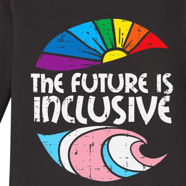 Future Inclusive Tran Pride Lgbt Baby Long Sleeve Bodysuit