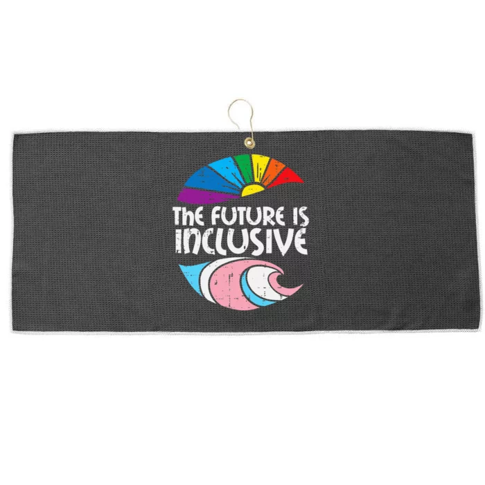 Future Inclusive Tran Pride Lgbt Large Microfiber Waffle Golf Towel