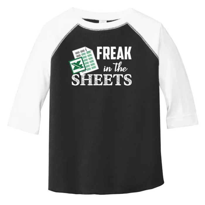 Freak In The Excel Sheets Funny Accountant Toddler Fine Jersey T-Shirt