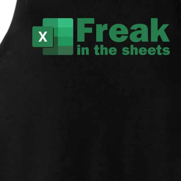 Freak In The Excel Sheets Ladies Tri-Blend Wicking Tank