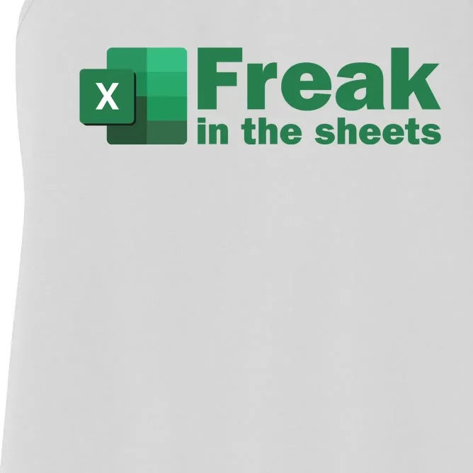 Freak In The Excel Sheets Women's Racerback Tank