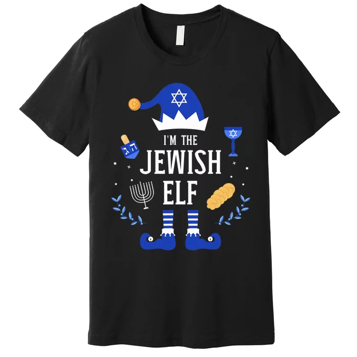 Funny i'm the jewish elf for hanukkah christmas chanukah Premium T-Shirt