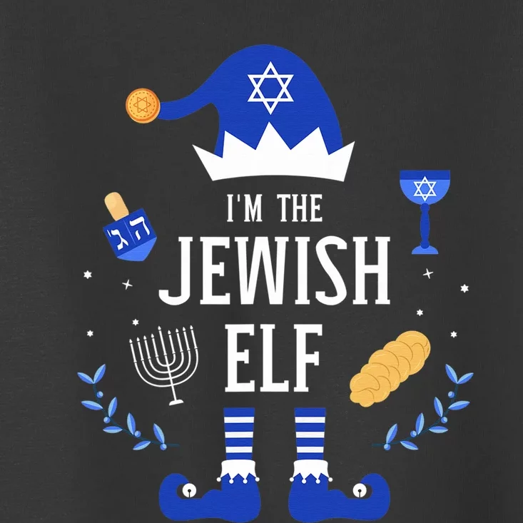 Funny i'm the jewish elf for hanukkah christmas chanukah Toddler T-Shirt