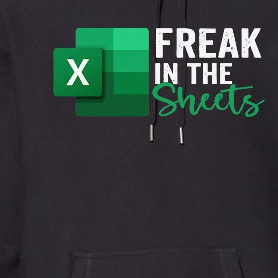 Freak In The Sheets Accountant Funny Spreadsheet Excel Premium Hoodie