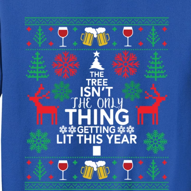 Funny Ing Tree Beer Ugly Christmas Sweaters Gift Tall Sweatshirt