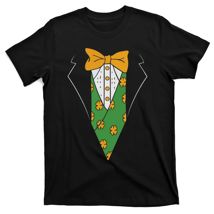 Funny Irish Tuxedo Costume St Patricks Day Gift Irish lover T-Shirt