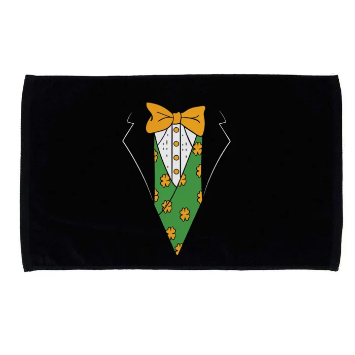 Funny Irish Tuxedo Costume St Patricks Day Gift Irish lover Microfiber Hand Towel