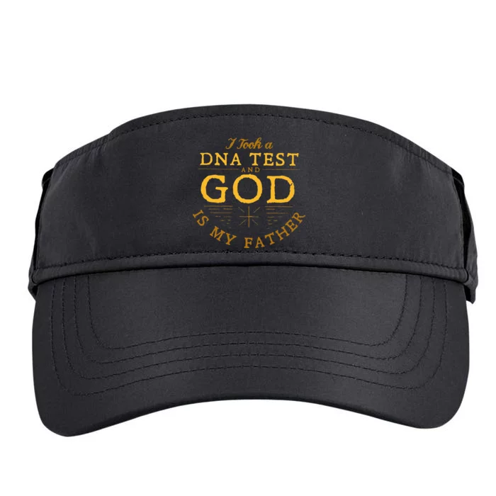 Funny I Took A DNA Test God Is My Father Adult Drive Performance Visor