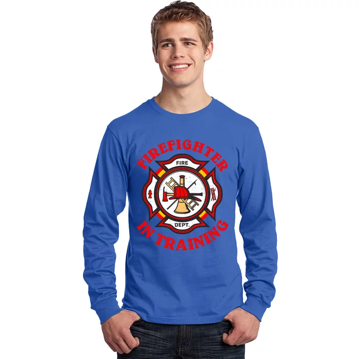 Firefighter In Training Funny Fire Firefighting Gift Long Sleeve Shirt