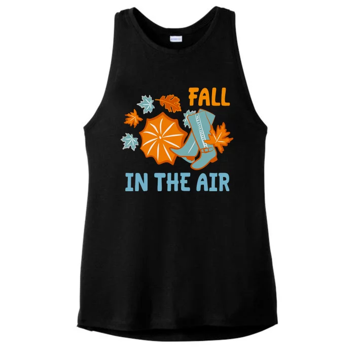 Fall In The Air Nature Cute Ladies Tri-Blend Wicking Tank