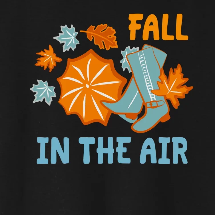 Fall In The Air Nature Cute Women's Crop Top Tee