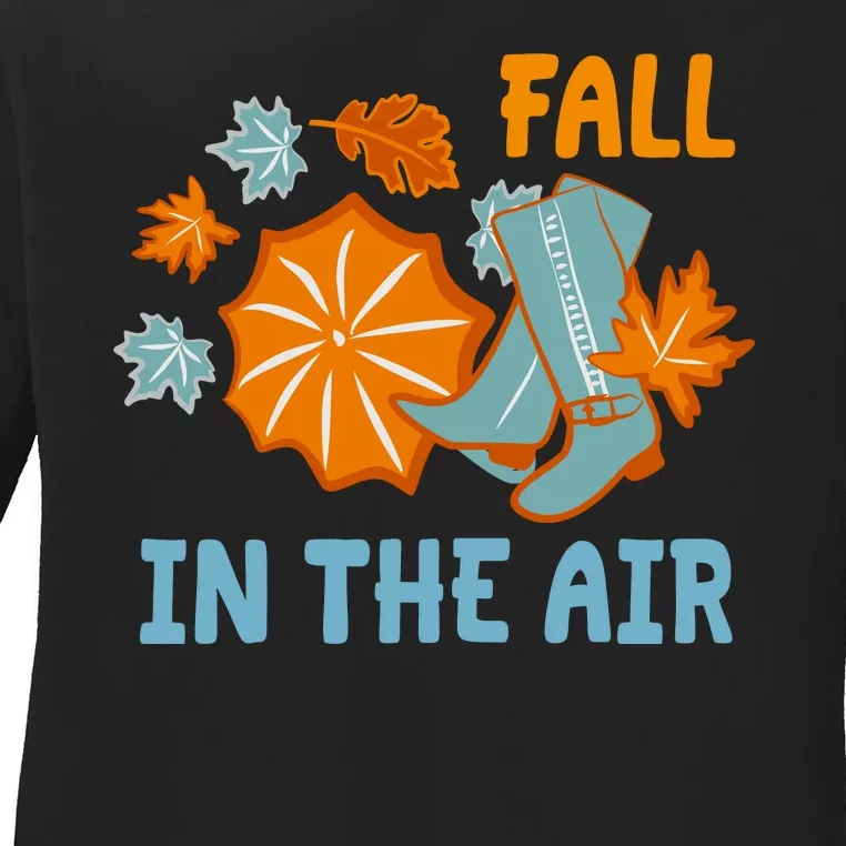 Fall In The Air Nature Cute Ladies Long Sleeve Shirt