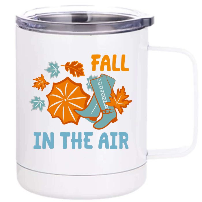 Fall In The Air Nature Cute Front & Back 12oz Stainless Steel Tumbler Cup