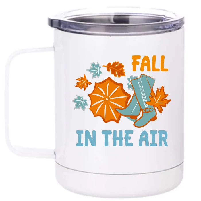 Fall In The Air Nature Cute Front & Back 12oz Stainless Steel Tumbler Cup