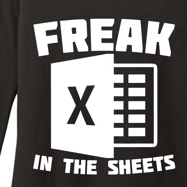 Freak In The Sheets Funny Accountant Analyst Secretary Womens CVC Long Sleeve Shirt