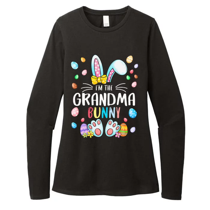 funny I'm The Grandma Bunny Costume Family Easter Day Womens CVC Long Sleeve Shirt