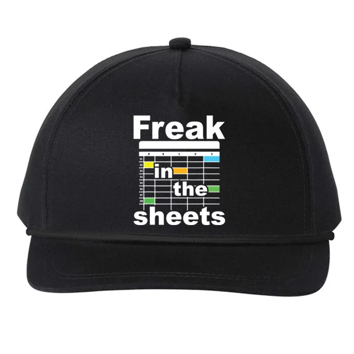 Freak In The Sheets Funny Accountant Analyst Secretary Snapback Five-Panel Rope Hat