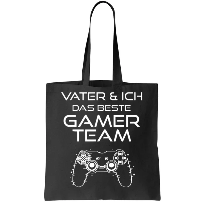 Father & I The Best Gamer Team Tote Bag