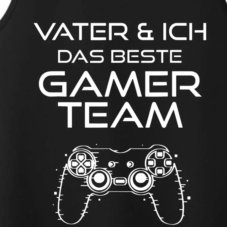 Father & I The Best Gamer Team Performance Tank