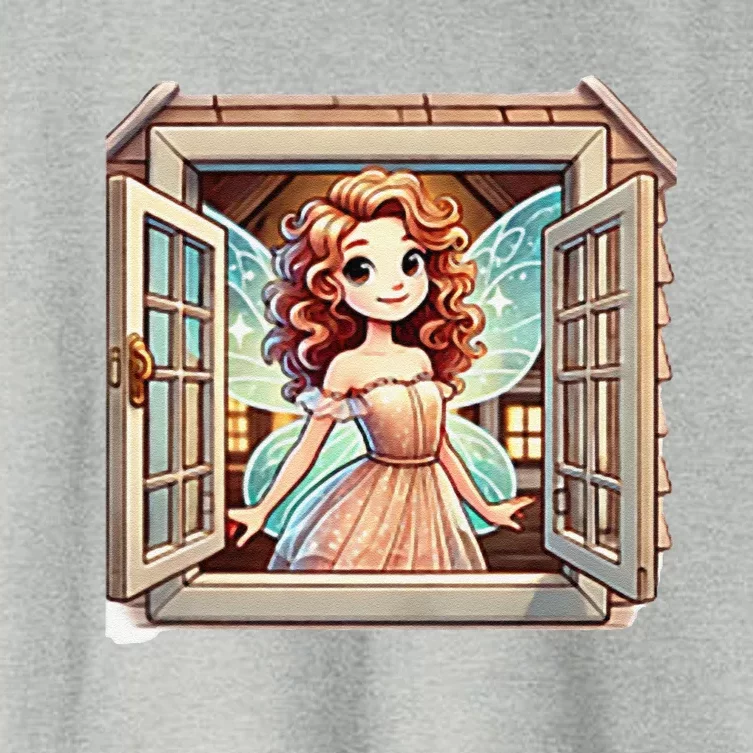 Fairy In The Window Women's Crop Top Tee