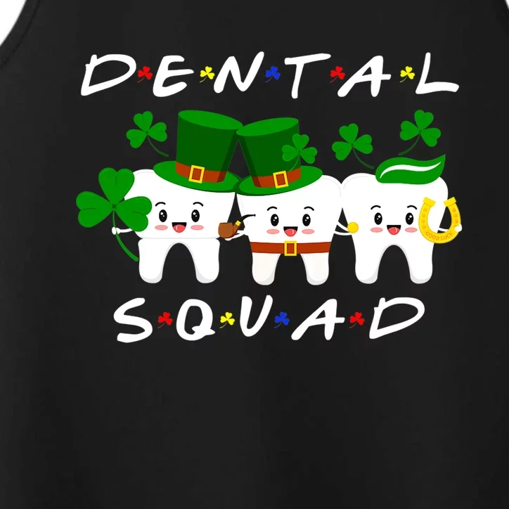 Funny Irish Tooth Leprechaun Hat Dental Squad Patrick's Day Premium Performance Tank