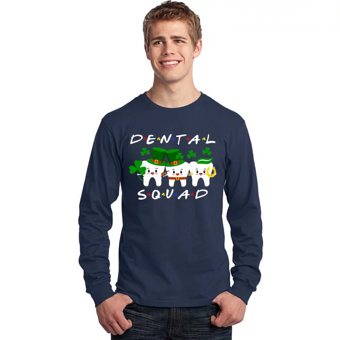 Funny Irish Tooth Leprechaun Hat Dental Squad Patrick's Day Premium Tall Long Sleeve T-Shirt