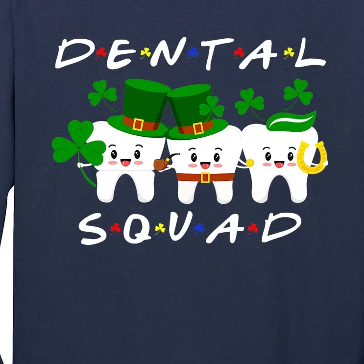 Funny Irish Tooth Leprechaun Hat Dental Squad Patrick's Day Premium Tall Long Sleeve T-Shirt