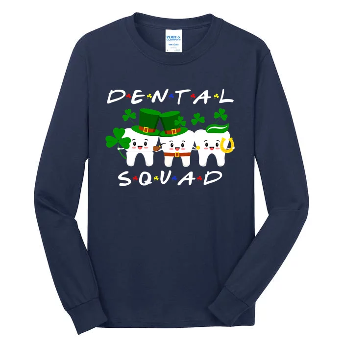 Funny Irish Tooth Leprechaun Hat Dental Squad Patrick's Day Premium Tall Long Sleeve T-Shirt