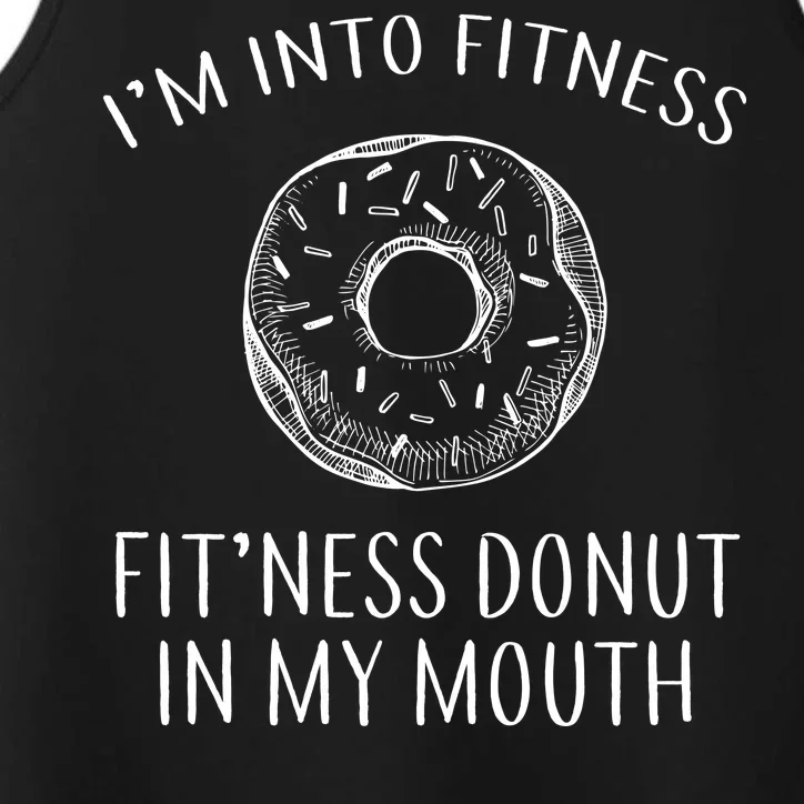 Fitness Fit'ness Donut In My Mouth Performance Tank