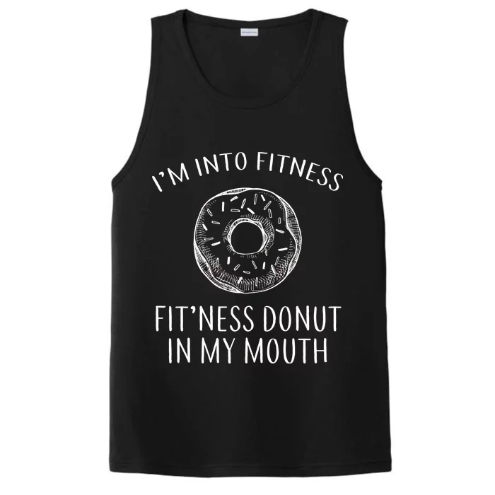 Fitness Fit'ness Donut In My Mouth Performance Tank