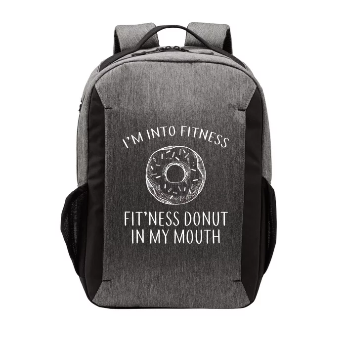 Fitness Fit'ness Donut In My Mouth Vector Backpack