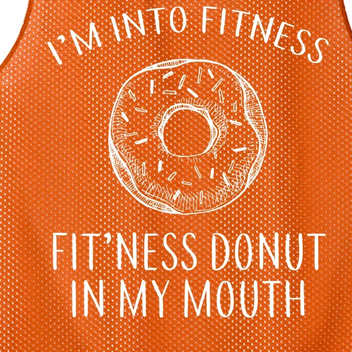 Fitness Fit'ness Donut In My Mouth Mesh Reversible Basketball Jersey Tank