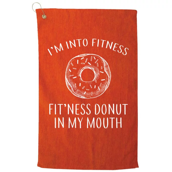 Fitness Fit'ness Donut In My Mouth Platinum Collection Golf Towel