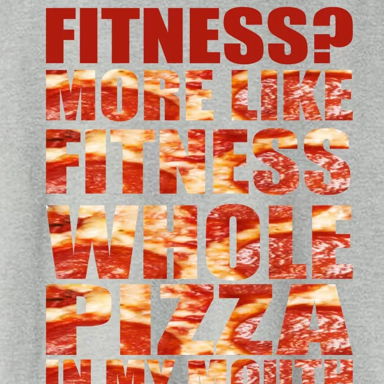 Fitness More Like Fitness Whole Pizza In My Mouth Women's Crop Top Tee