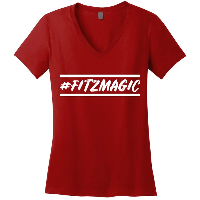 #Fitzmagic Women's V-Neck T-Shirt