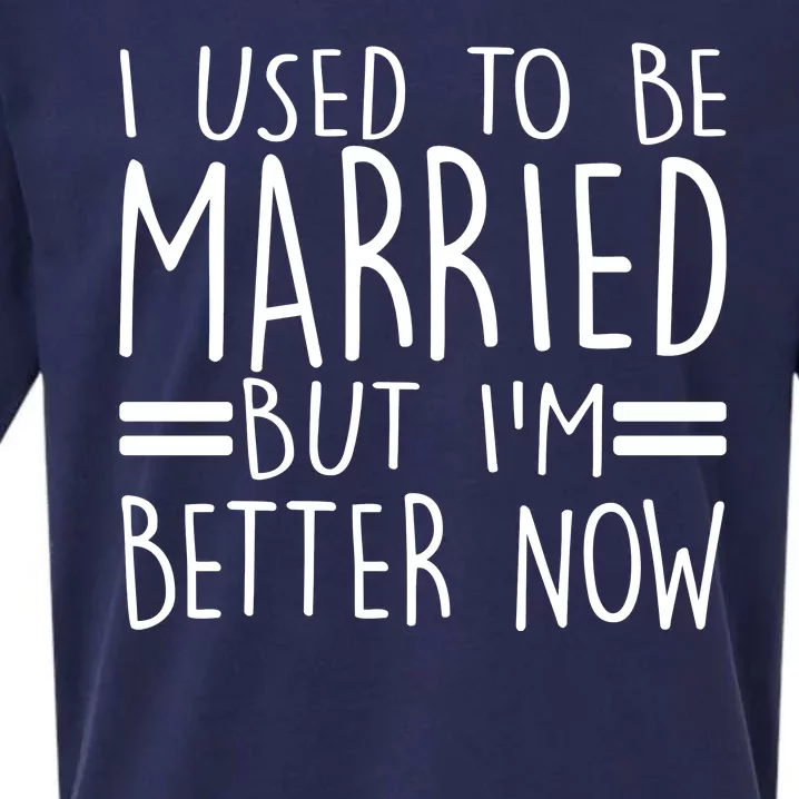 Funny I Used To Be Married But I'm Better Now Sueded Cloud Jersey T-Shirt