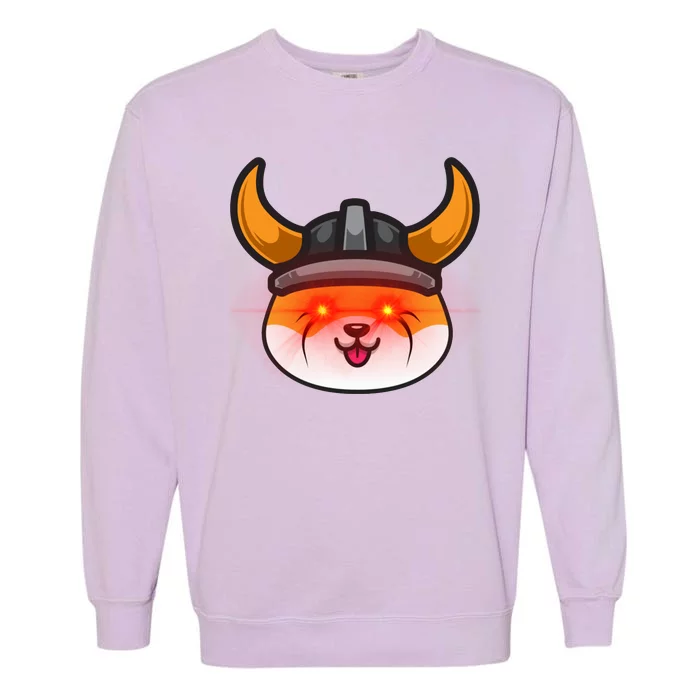 Floki Inu Vikings Cryptocurrency Garment-Dyed Sweatshirt