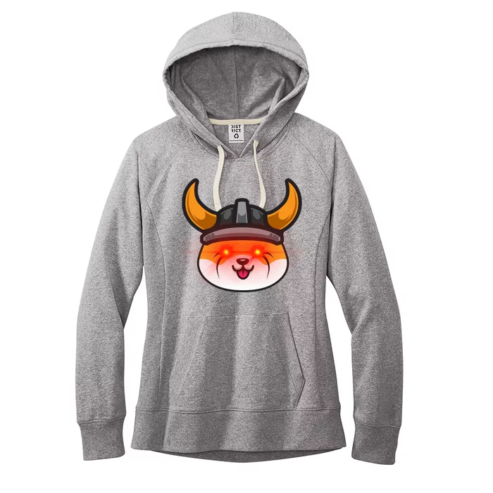 Floki Inu Vikings Cryptocurrency Women's Fleece Hoodie