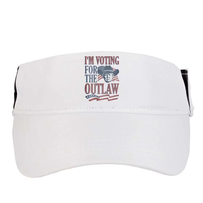 Funny IM Voting For The Convicted Felon 2 Sided Adult Drive Performance Visor