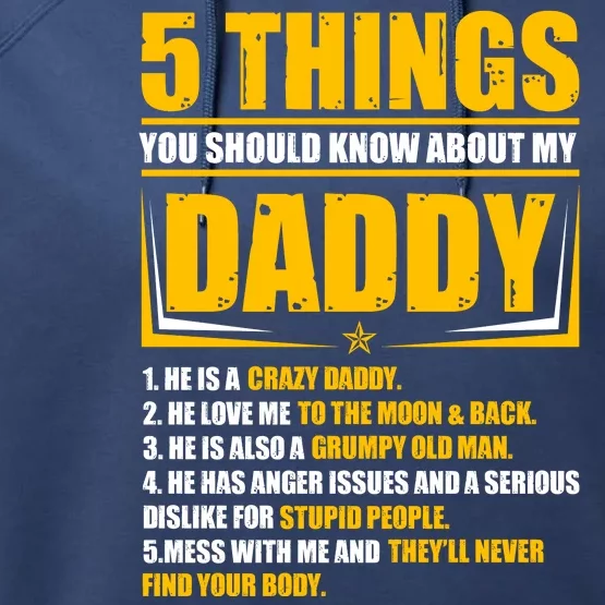 Five Things You Should Know About My Daddy Father's Day Performance Fleece Hoodie