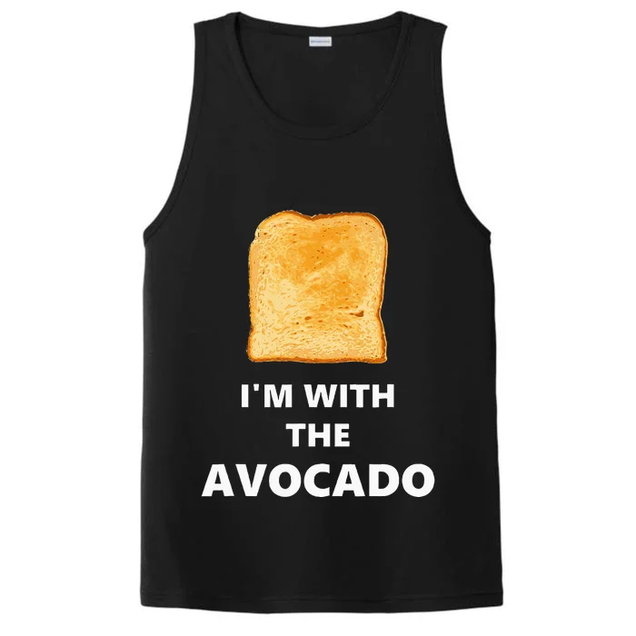 Fun Im With The Avocado Toast Halloween Costume Performance Tank