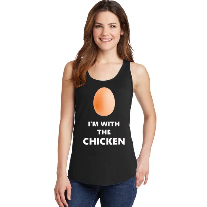 Fun IM With The Chicken Egg Halloween Costume Ladies Essential Tank