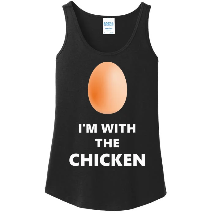 Fun IM With The Chicken Egg Halloween Costume Ladies Essential Tank