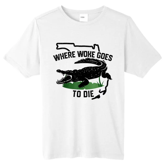 Florida Is Where Woke Goes To Die Crocodile Alligator ChromaSoft Performance T-Shirt