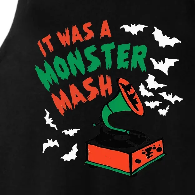 Funny It Was A Monste Dark Humor Halloween Ladies Tri-Blend Wicking Tank