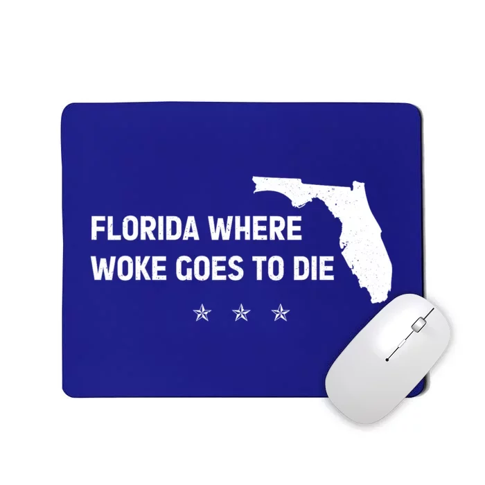 Florida Is Where Woke Goes To Die Funny Mousepad